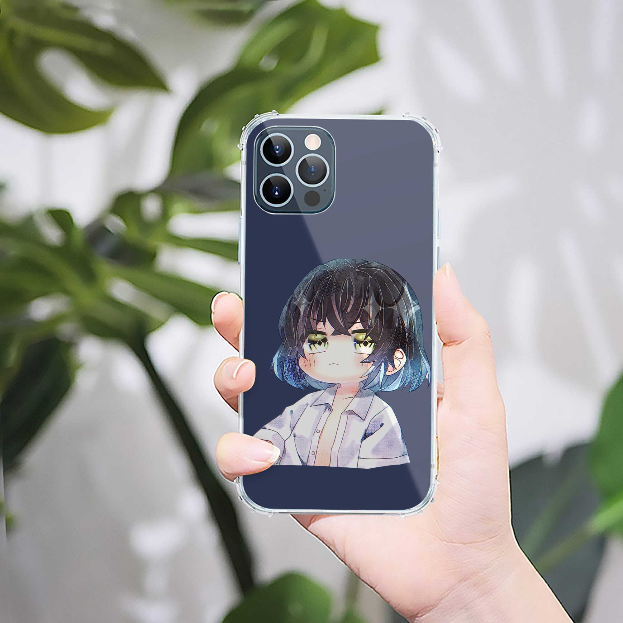 （画像用） 鬼滅の刃（きめつのやいば）嘴平 伊之助／はしびら いのすけ Hashibira Inosuke 【iPhone 12シリーズ対応】透明スマホケース（クリアソフトケース）